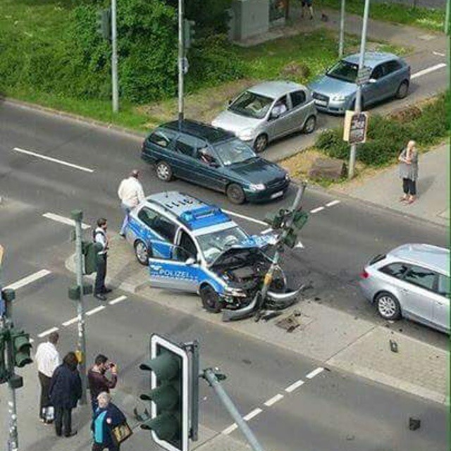 #police #trafficlights #cars #crash