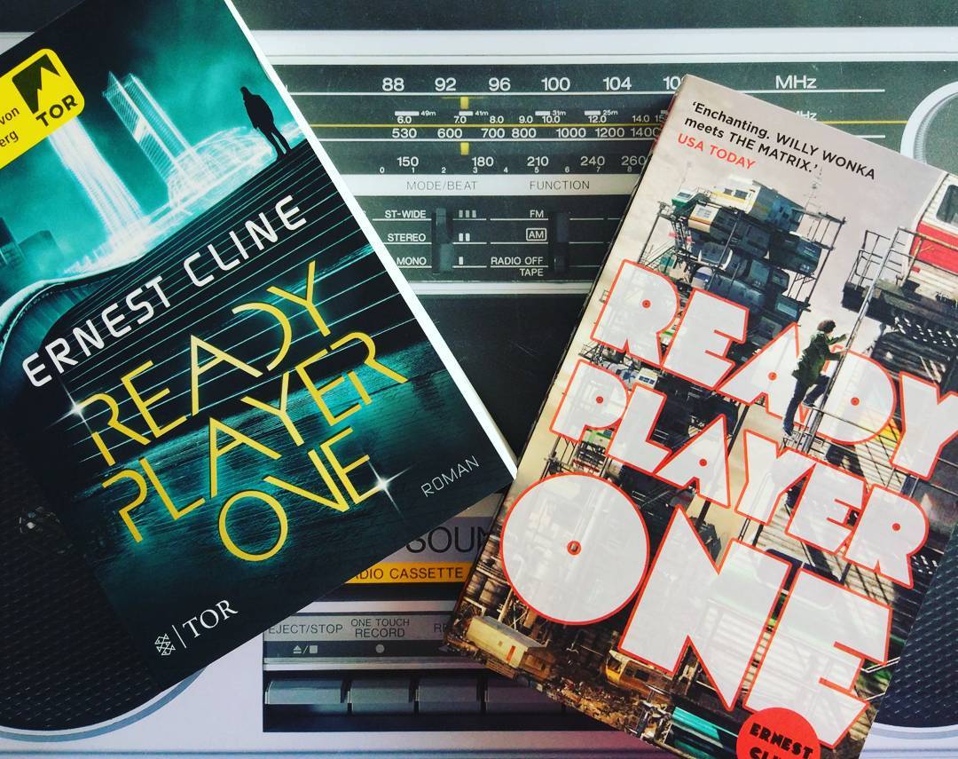A awesome Story! On the Left side the New German Version and on the right side the english Original. I love both! #ernestcline #readyplayerone