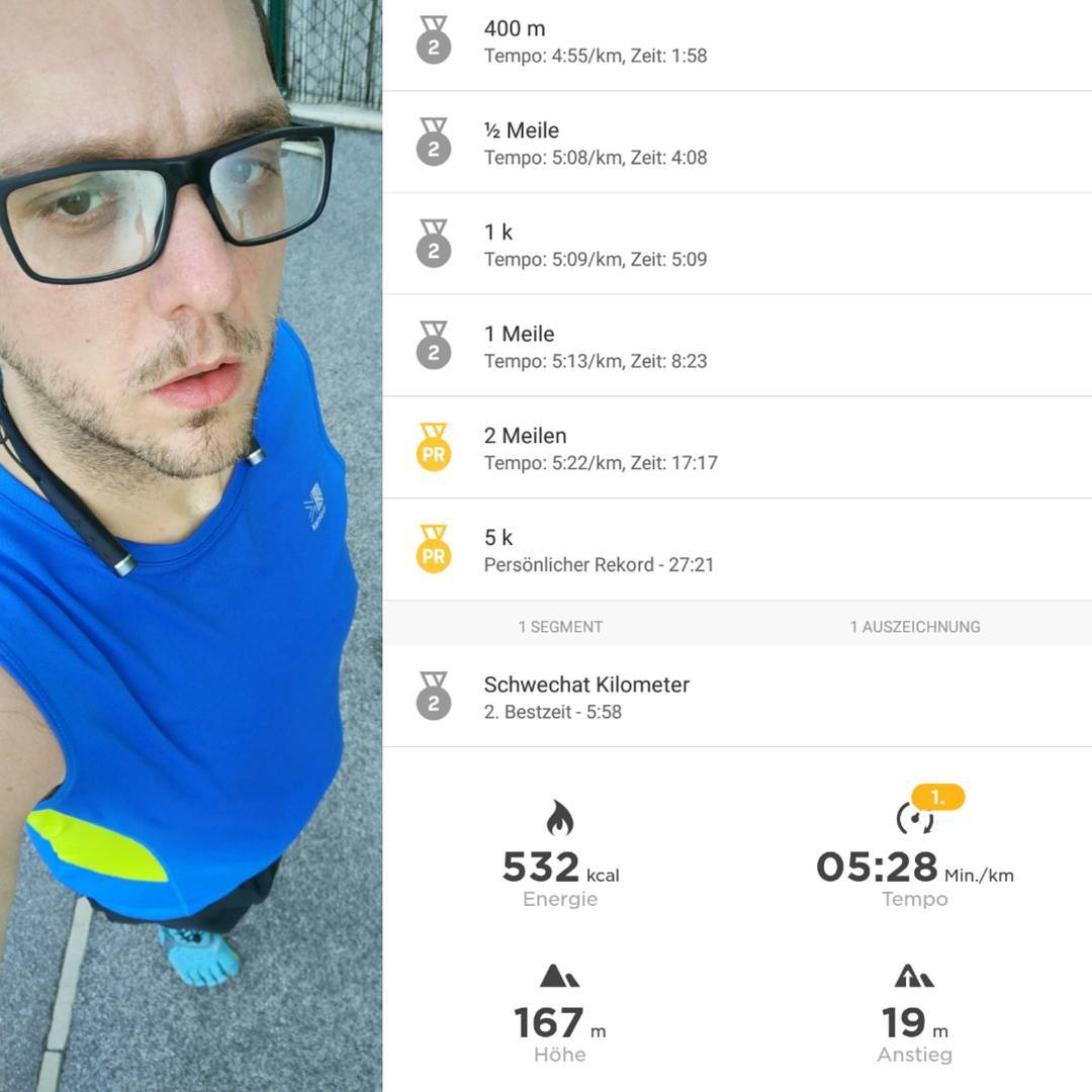 Was für ein Lauf Heute <3 der 3. Tag C9 hat mir richtig Kraft gegeben #strava #tomtom #vibramfivefingers #vibram #VI #getvi #foreverliving #runnerdru