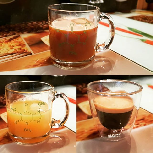 My lovely morning kickstart drink. It’s the child of #orangejuice and a #espresso #iloveit #nespresso #happyday #morning #kickstart