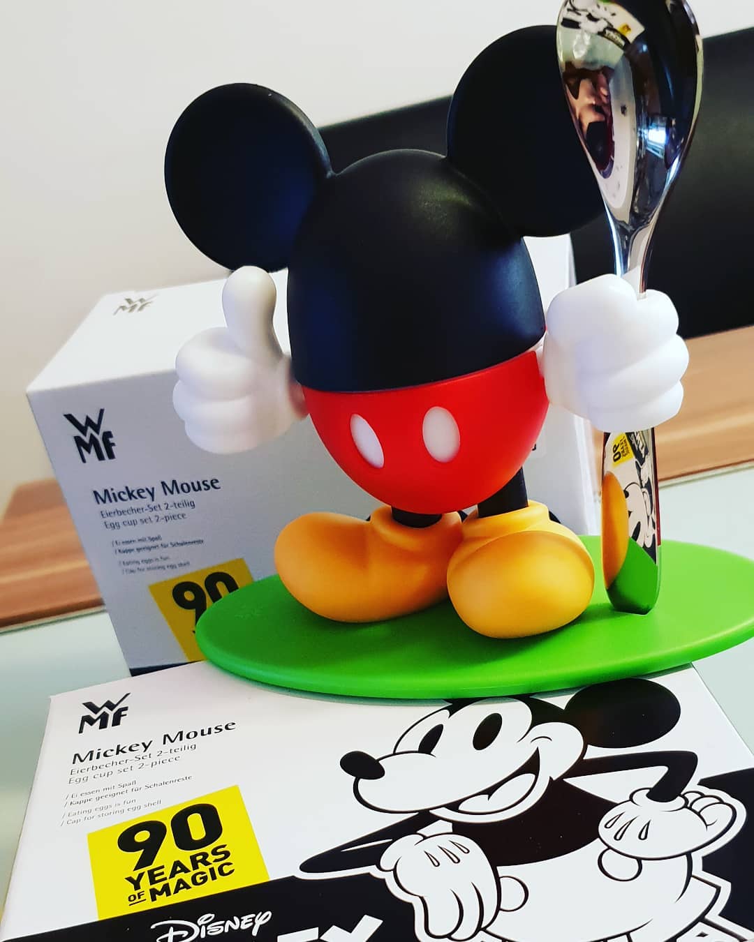 #mickeymouse #eierBecher #90yearsofmickey @wmf_austria #disney #breakfast #happybirthdaymickey
