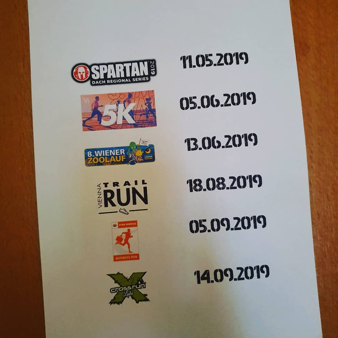 Da mein geplanter Lauf im Oktober ins Wasser fällt wurde er durch einen virtuellen Lauf im Juni ersetzt #vi5k #trainwithvi #spartanrace #viennatrailrun