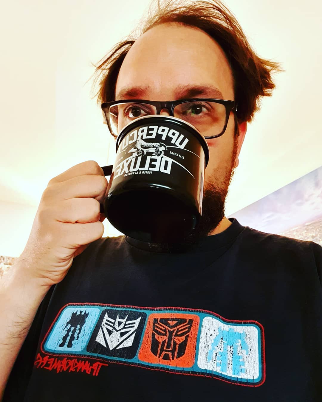 Was für ein Anblick in aller früh! Ich würde schreiend davon laufen.