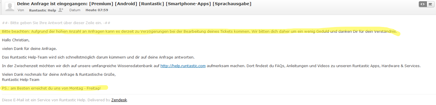 Runtastic: Die Top Läufer mit Schnecken Support