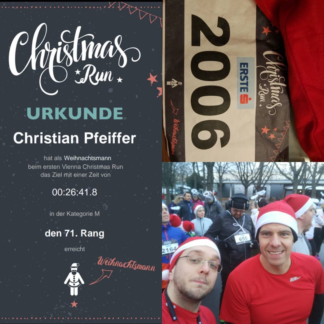 Das war mein letzter Wettbewerb in #2017 ein toller Lauf im #WienerPrater #viennachristmasrun