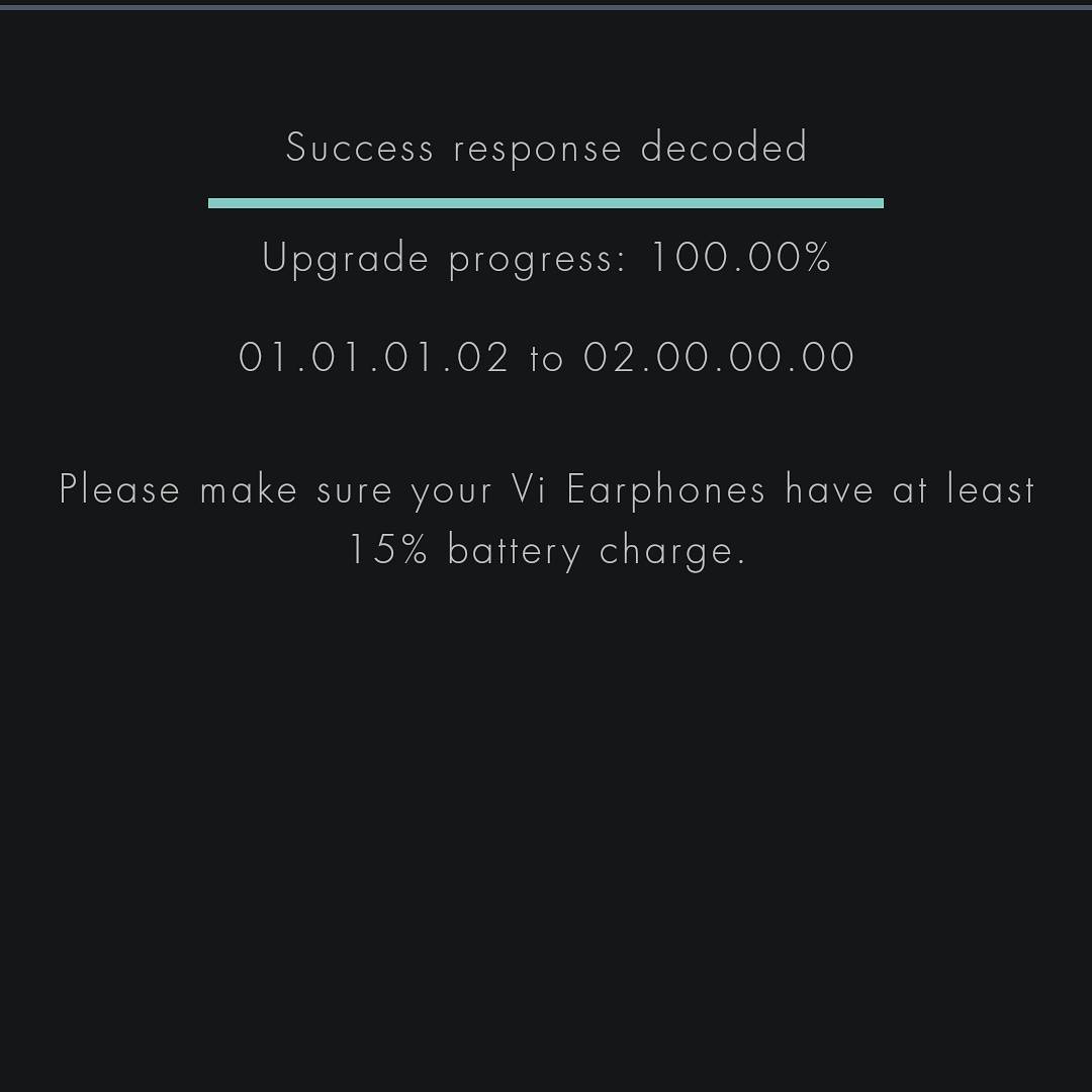First OTA Update for my #VI by #lifebeam